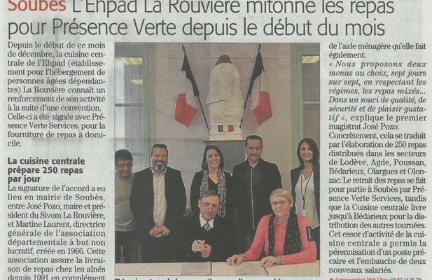 PVS a signé une convention de partenariat avec l’EHPAD La Rouvière PVS a signé une convention de partenariat avec l’EHPAD La Rouvière