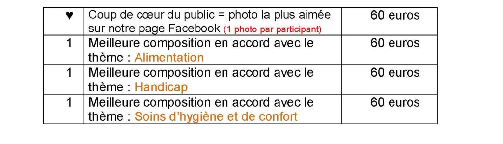 Concours Photos 2020_tableau